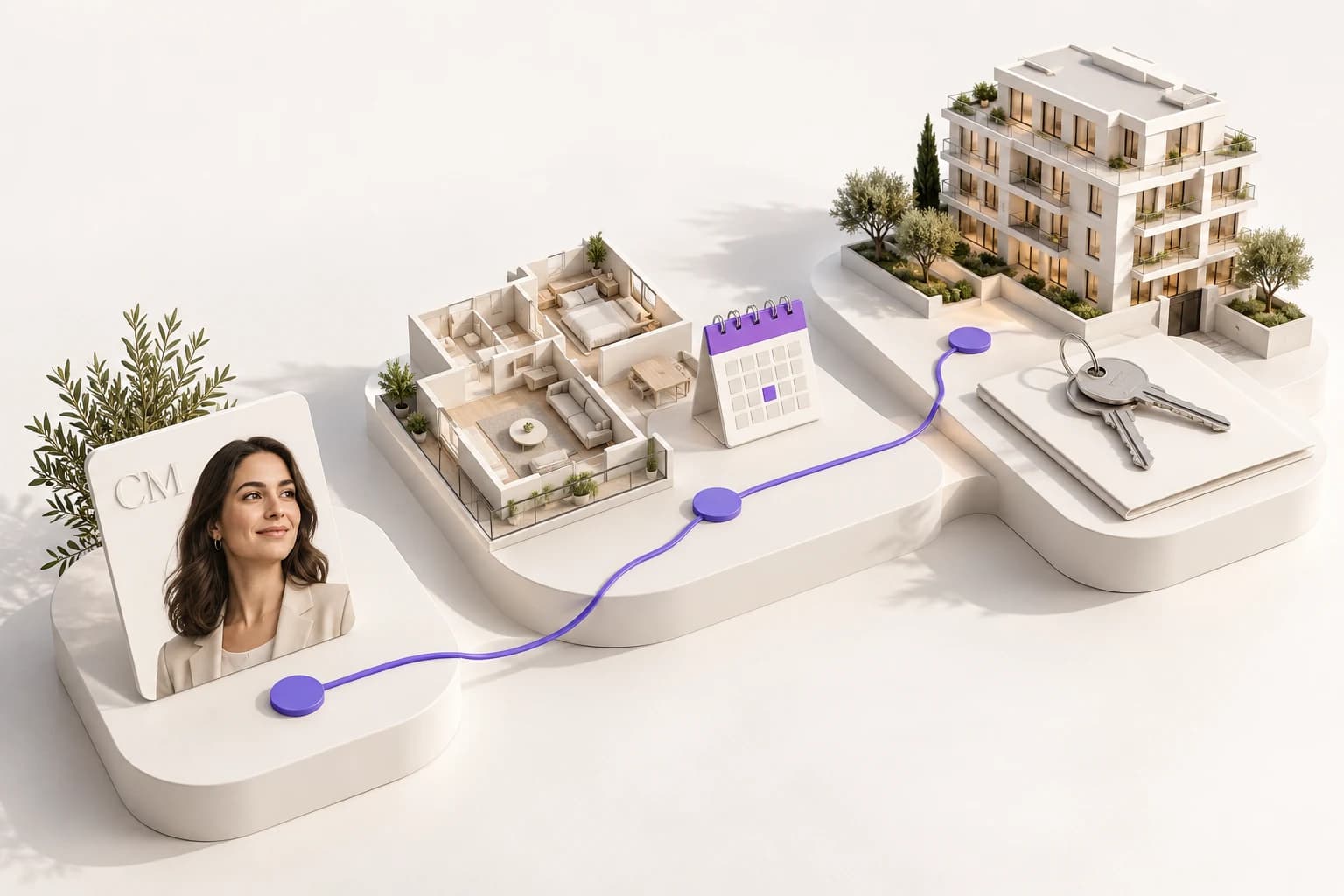 Recorrido comercial desde el contacto hasta la reserva de una vivienda