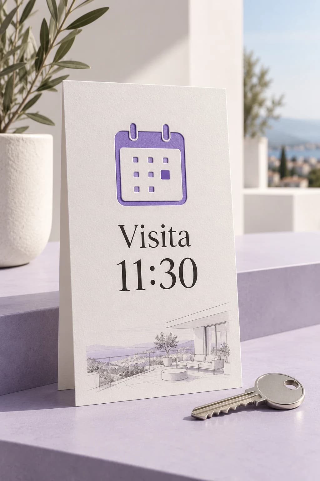 Invitación a una visita inmobiliaria